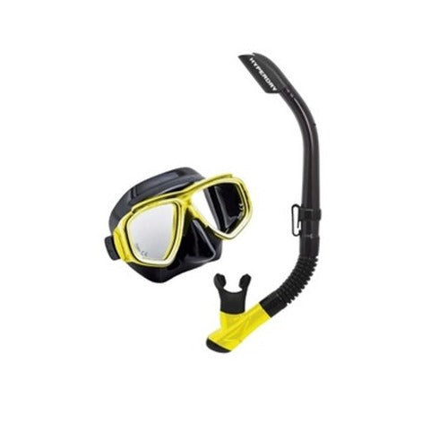 Set snorkeling adulto FMS 100 pinne maschera e boccaglio nero Set snorkeling adulto FMS 100 pinne maschera e boccaglio nero
