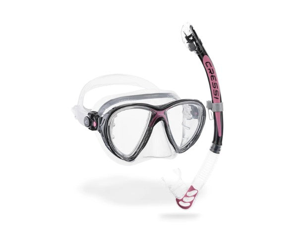 Cressi Big Eyes Evolution + Alpha Ultra Dry Snorkeling Combo